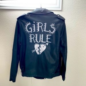 Girls Rule - Zara Faux Leather Moto Jacket